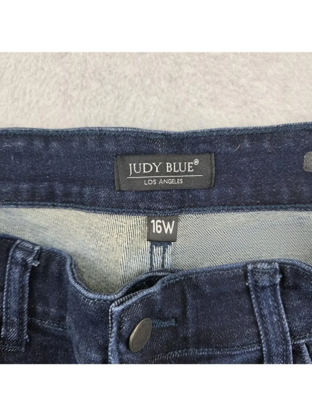 Judy Blue Jeans Womens 16W Blue Dark Wash Skinny Stretch Plus